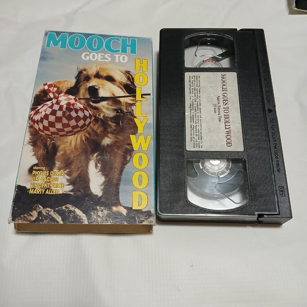 Mooch Goes To Hollywood VHS Tape Benji Jim Backus Jill St. John - Bundle & Save